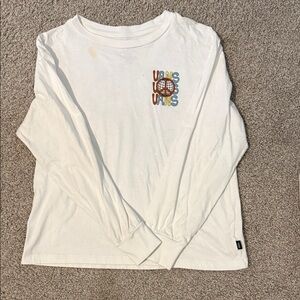 Vans White Graphic Long Sleeve Tee